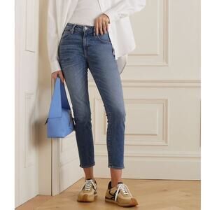 SLVRLAKE Lou Lou Cropped Mid-Rise Slim Leg Jeans